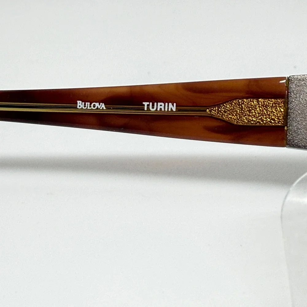 Bulova Turin Amber Tortoise Shell Eyeglasses Women's 51 16 135 ‎ Frames 21463